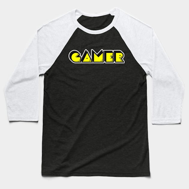 Gamer 2. Baseball T-Shirt by NineBlack